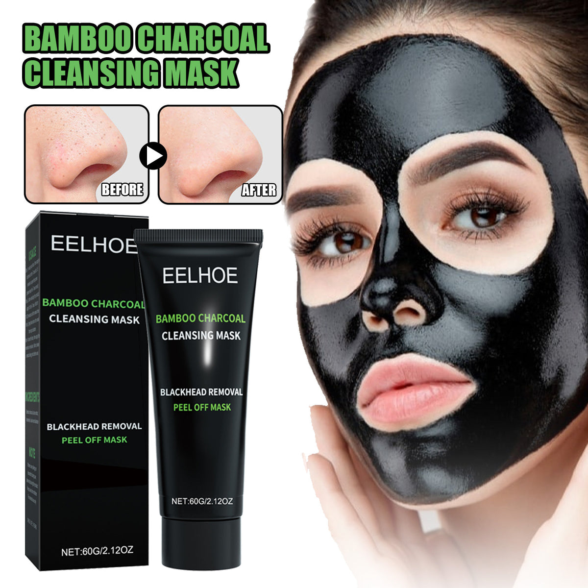 Masque Peel-Off Charbon Bambou – vue 1